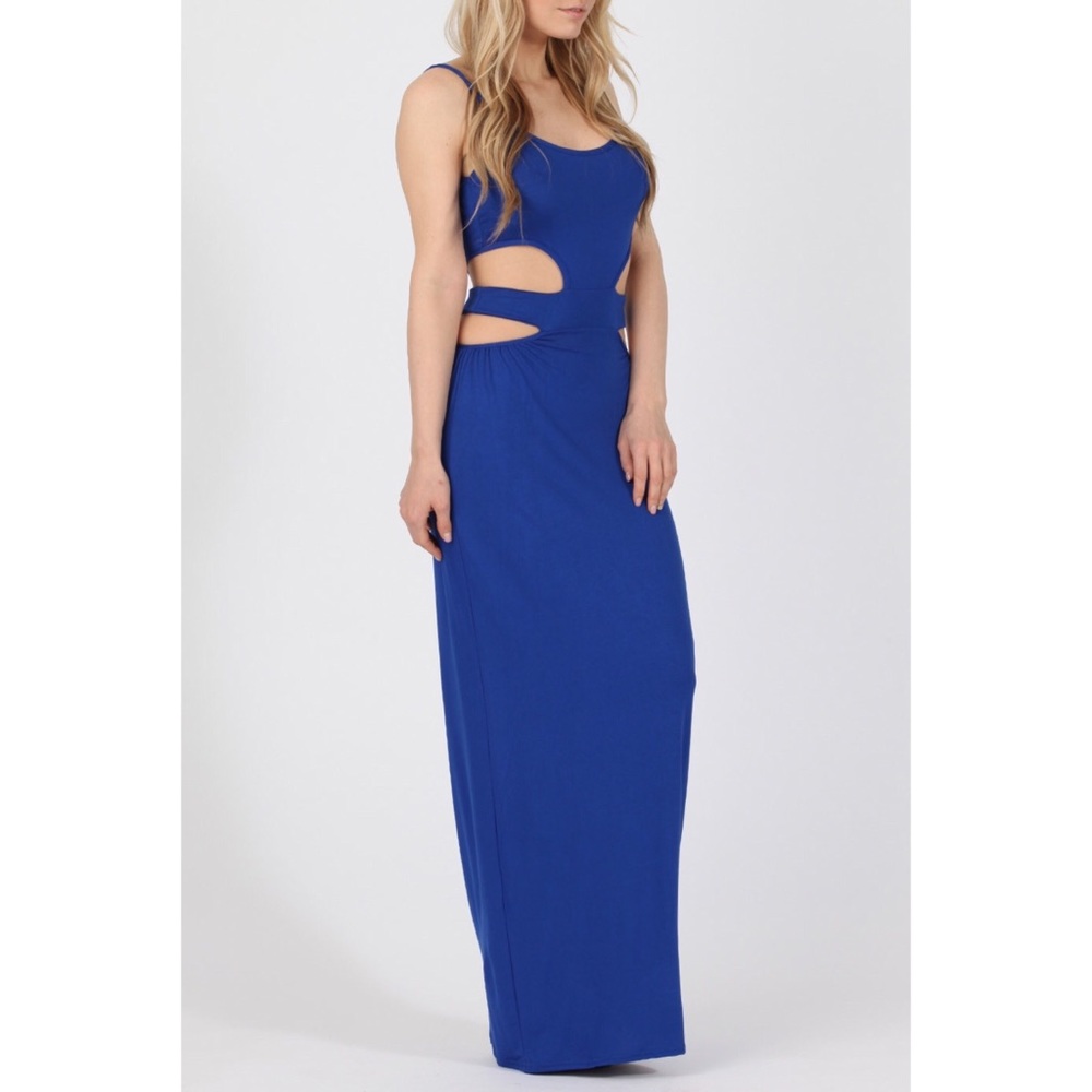 Waist Cutout Maxi Dress - Picture 1 of 7